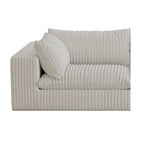 157.6” Corduroy Modular Sectional Sofa,U Shaped Sectional Sofa Couches with Movable Ottoman Chaise,Deep Seat Comfy Cloud Sofa for Living Room,Beige